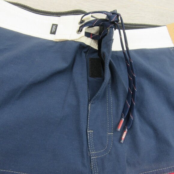 Vans Era USA Striped Boardshort Swim Trunks Mens Size 38 NEW - Picture 5 of 14